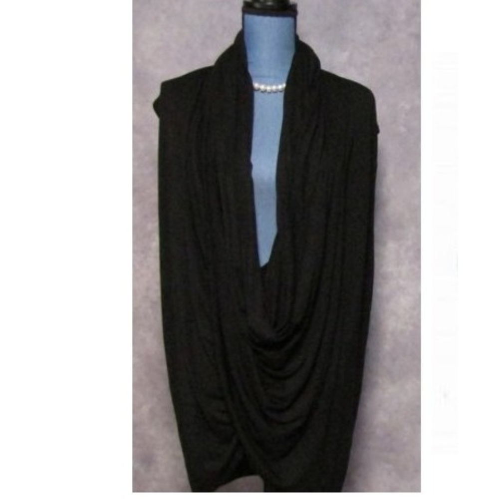 NWT Bellino Criss Cross Tank Black Size 3X